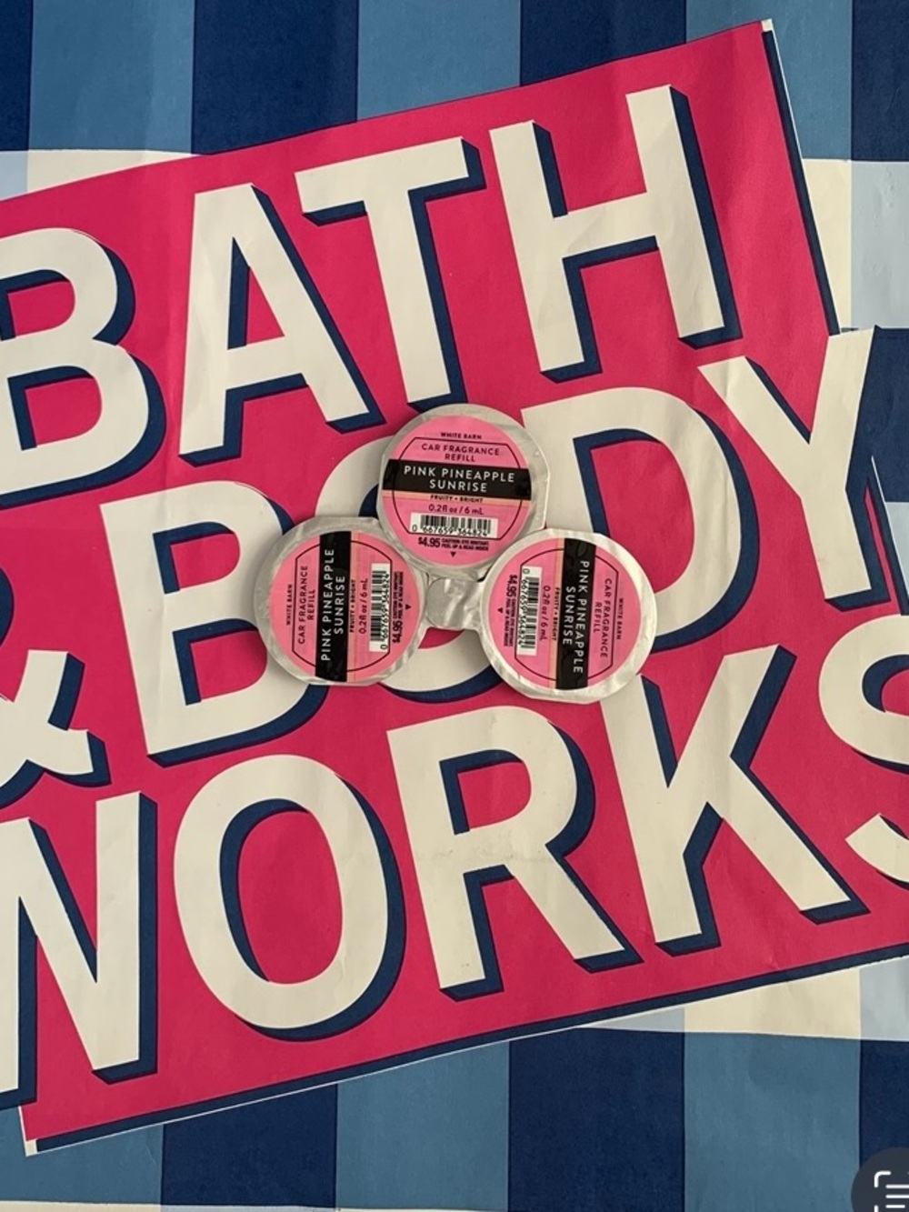 NWT Bath & Body Works Pink Pineapple Sunrise Car Fragrance Refills